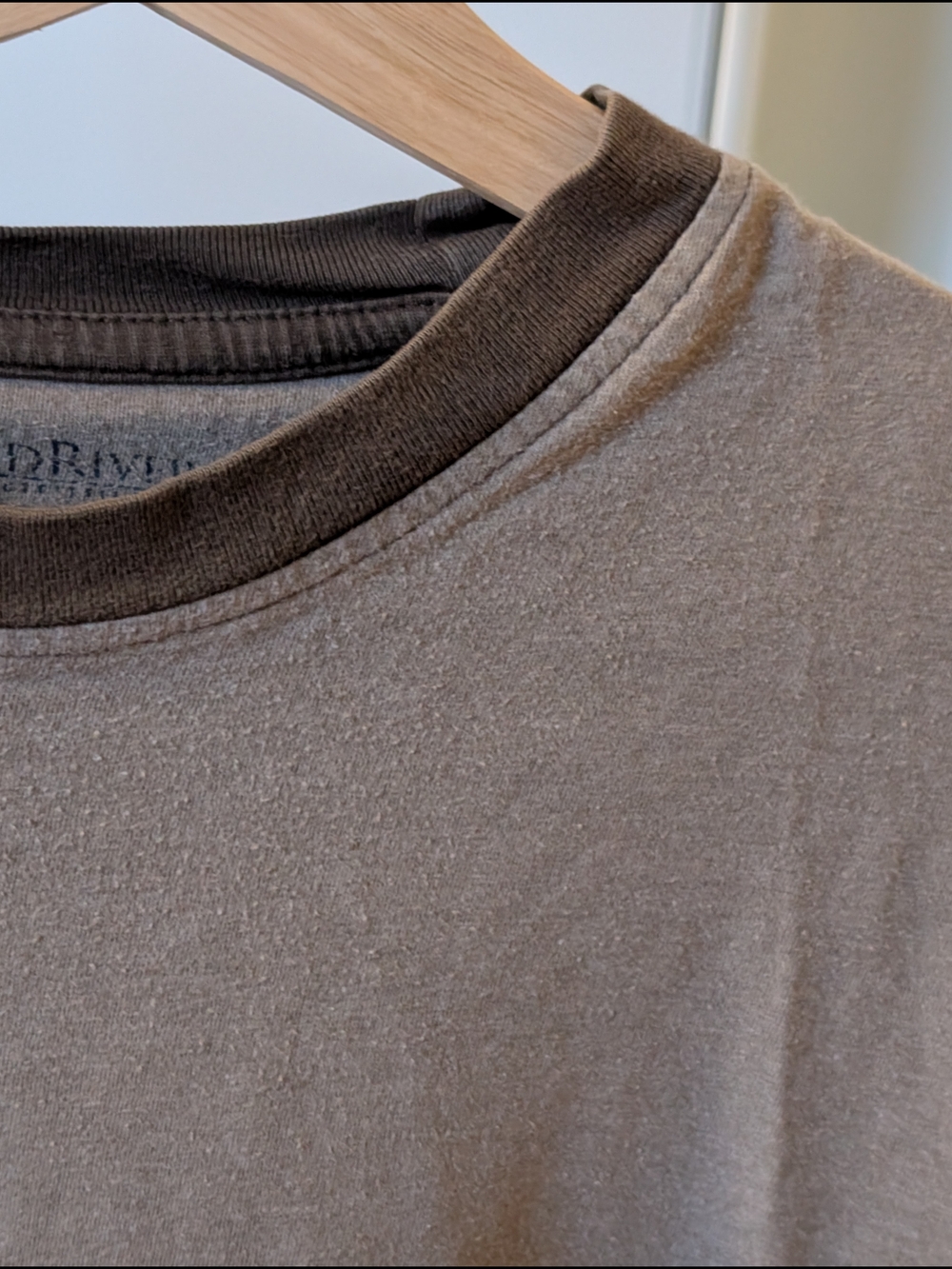 Windriver Crew Neck T-Shirt - Tan And Brown - Picture 4 of 4